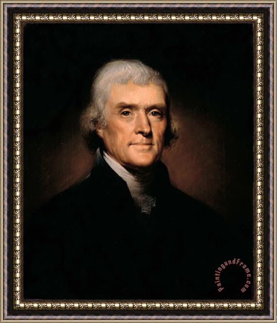 Rembrandt Peale Thomas Jefferson Framed Painting