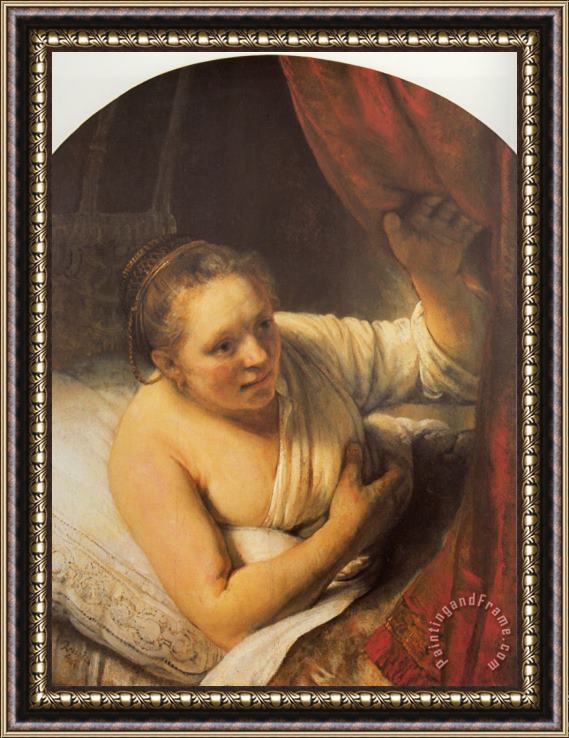 Rembrandt Sarah Waiting for Tobias Framed Painting