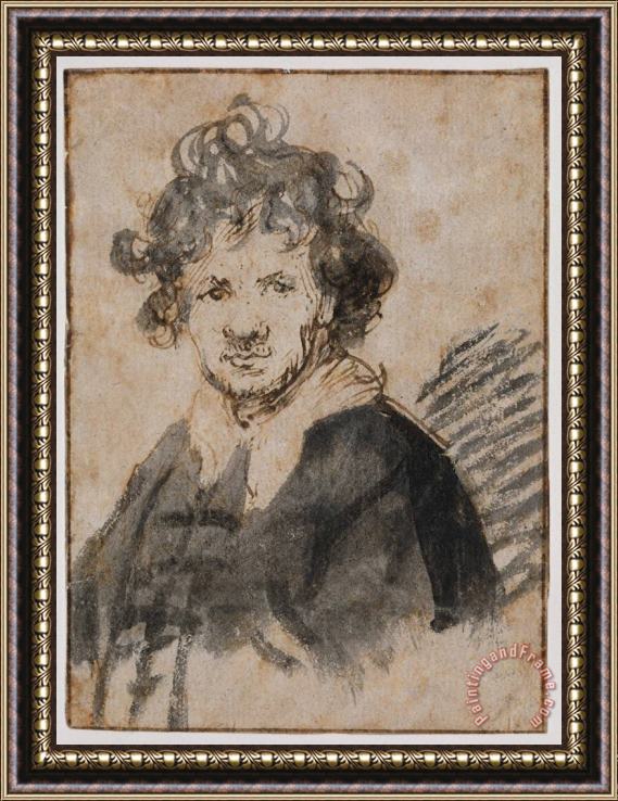 Rembrandt Self Portrait Framed Painting