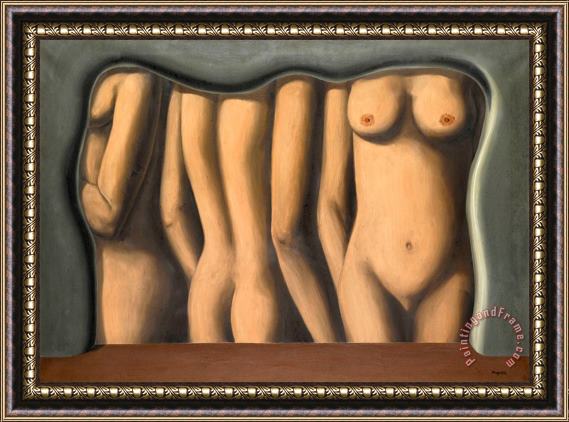 rene magritte Adulation of Space Framed Painting