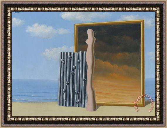 rene magritte Composition on a Seashore 1935 Framed Painting