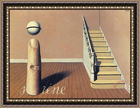 rene magritte Forbidden Literature The Use of The Word 1936 Framed Print