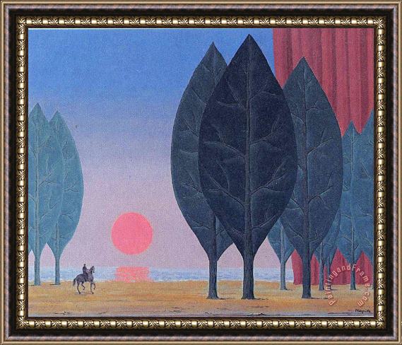 rene magritte Forest of Paimpont 1963 Framed Print