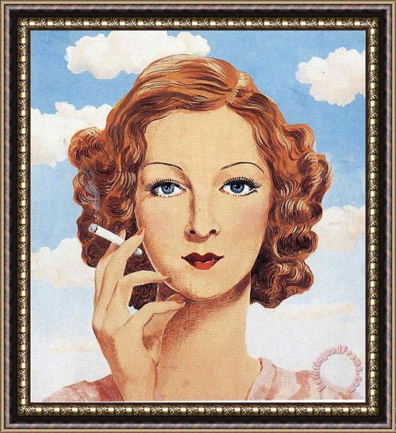 rene magritte Georgette Magritte 1934 Framed Painting