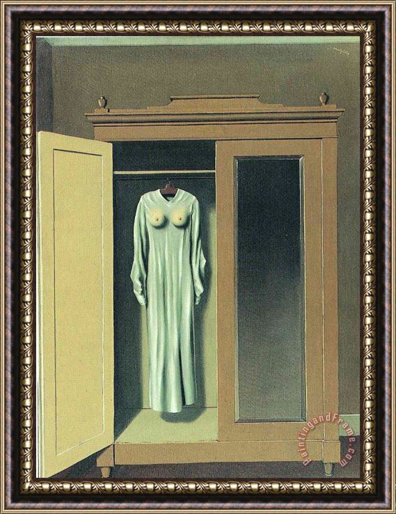 rene magritte Homage to Mack Sennett 1934 Framed Print