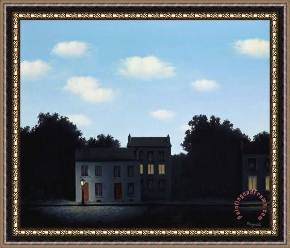 rene magritte L'empire Des Lumieres, 1949 Framed Painting