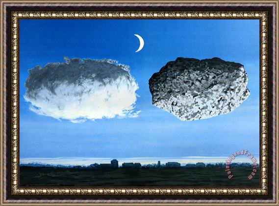 rene magritte La Bataille De L'argonne (the Battle of The Argonne), 2004 Framed Painting