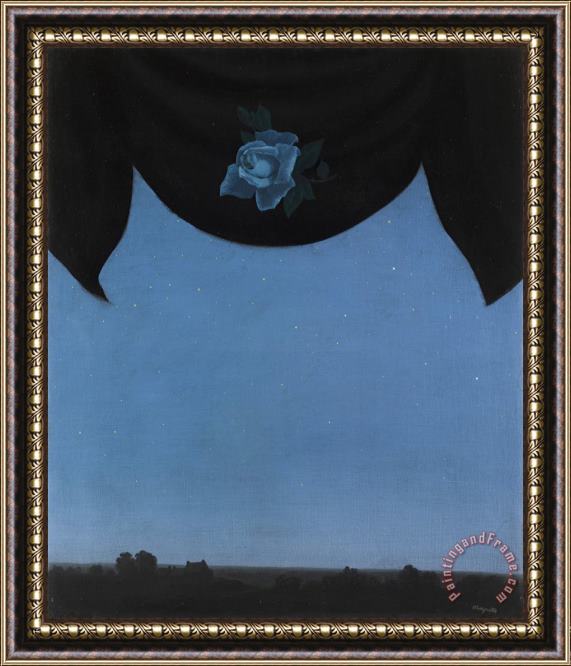 rene magritte La Belle De Nuit Framed Painting