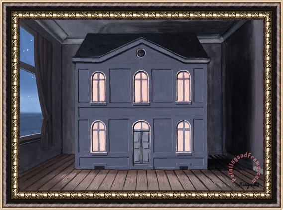 rene magritte La Chambre De Madame Sundheim Framed Painting