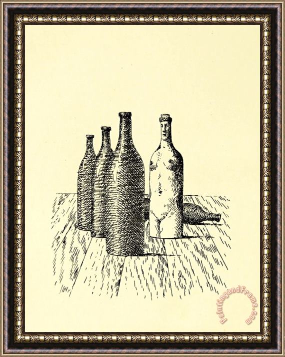 rene magritte La Comtesse De Monte Cristo, From Aube a L'antipode, 1966 Framed Print