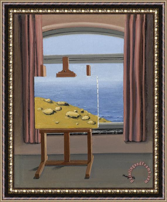rene magritte La Condition Humaine Framed Painting