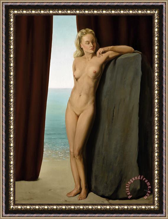 rene magritte La Femme Au Miroir Framed Painting