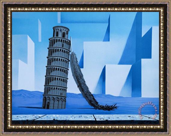 rene magritte La Nuit De Pise (night in Pisa), 2010 Framed Print