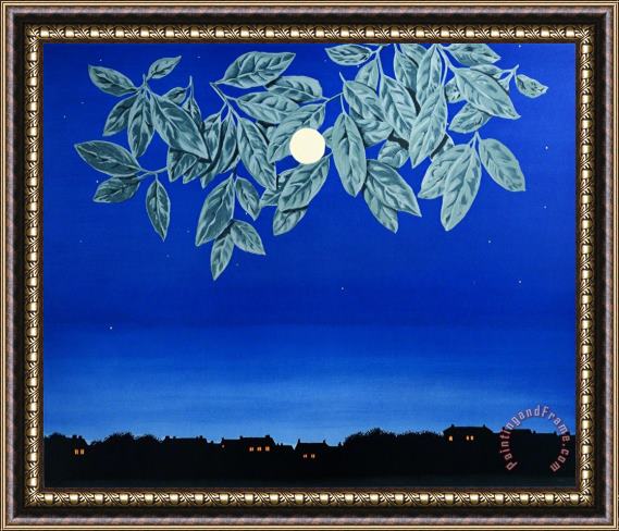 rene magritte La Page Blanche (the White Page), 2004 Framed Painting