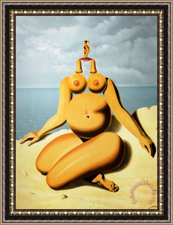 rene magritte La Race Blanche (the White Race), 2004 Framed Painting
