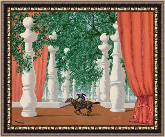 rene magritte Le Jockey Perdu Framed Painting