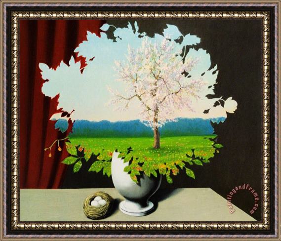 rene magritte Le Plagiat (plagiary), 2010 Framed Painting