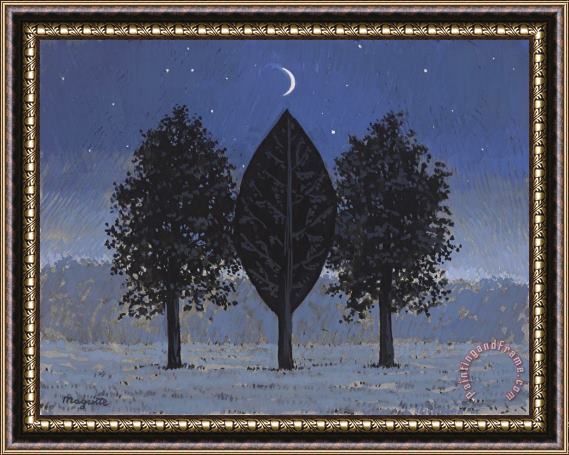 rene magritte Les Barricades Mysterieuses, 1960 Framed Painting