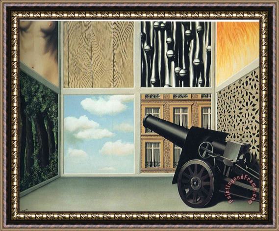 rene magritte On The Threshold of Liberty 1930 Framed Painting