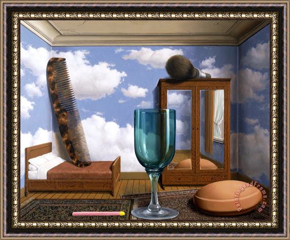 rene magritte Personal Values 1952 Framed Painting