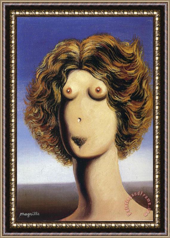 rene magritte Rape 1935 Framed Painting
