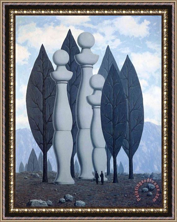 rene magritte The Art of Conversation 1950 I Framed Painting