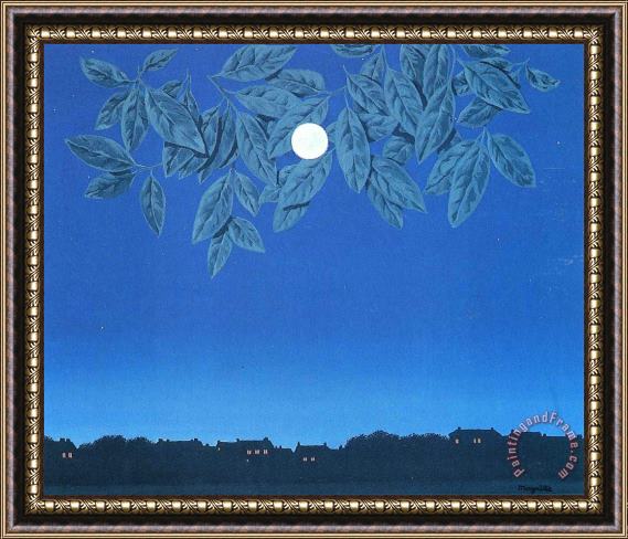 rene magritte The Blank Page 1967 Framed Painting