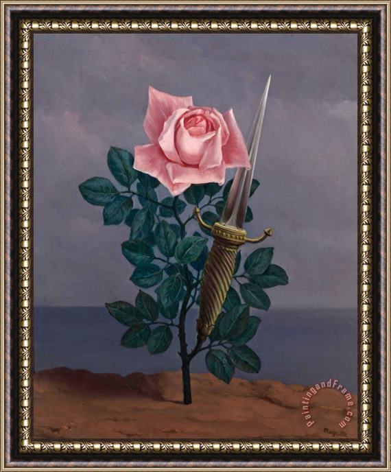 rene magritte The Blow to The Heart 1952 Framed Painting