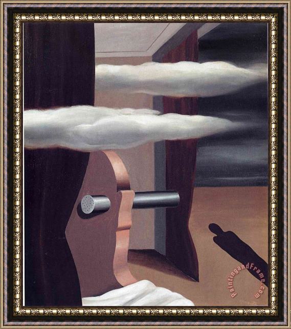rene magritte The Catapult of Desert 1926 Framed Painting