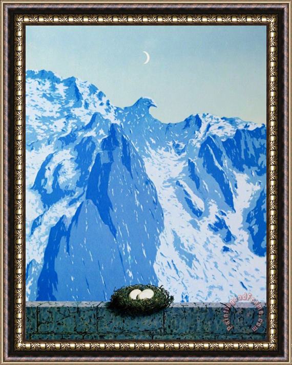 rene magritte The Domain of Arnheim 1962 Framed Painting
