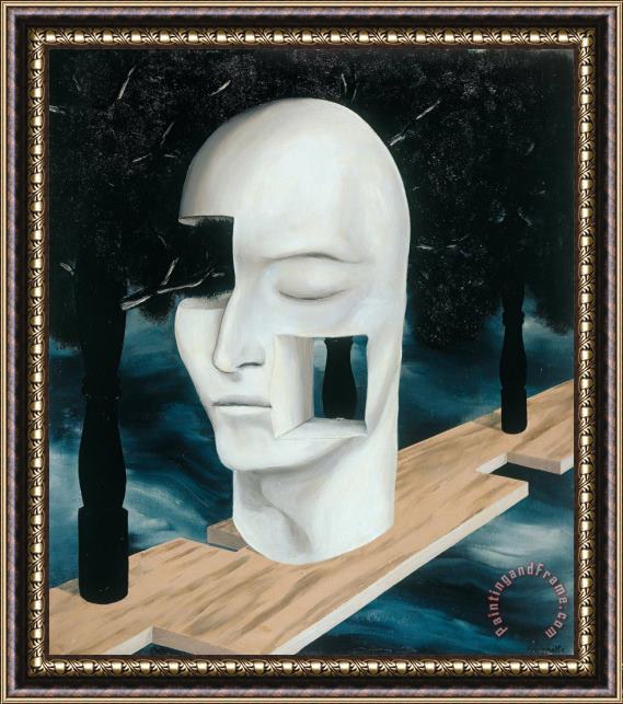 rene magritte The Face of Genius, 1926 Framed Painting