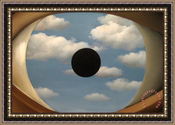 rene magritte The False Mirror 1928 Framed Painting