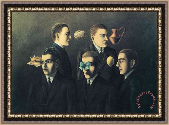 rene magritte The Familiar Objects 1928 Framed Painting