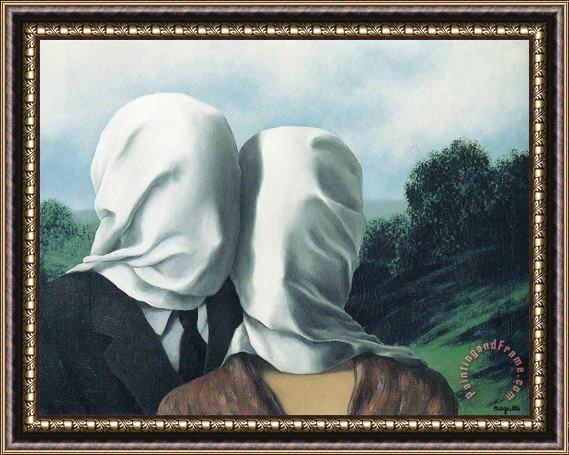 rene magritte The Lovers 1928 1 Framed Print