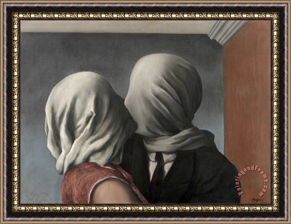 rene magritte The Lovers Framed Painting