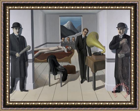 rene magritte The Menaced Assassin, 1927 Framed Print