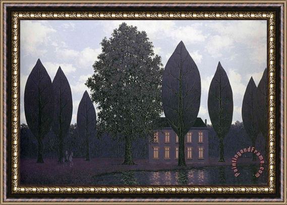 rene magritte The Mysterious Barricades 1961 Framed Print