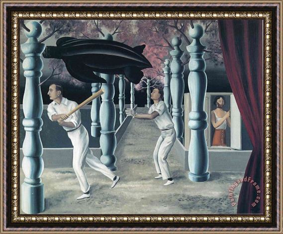 rene magritte The Secret Player 1927 Framed Painting