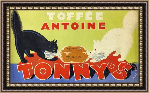 rene magritte toffee Antoine Tonny's Advert, 1931 Framed Painting