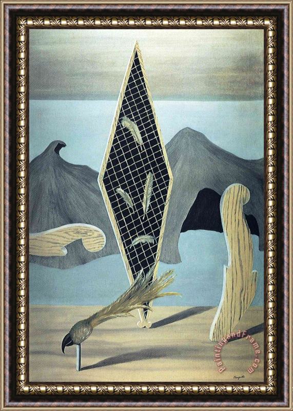 rene magritte Wreackage of The Shadow 1926 Framed Painting