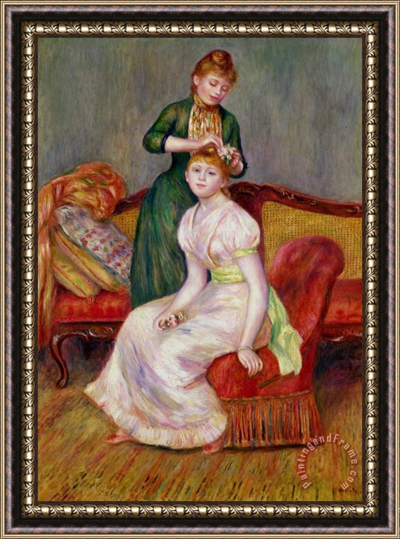 Renoir La Coiffure Framed Painting