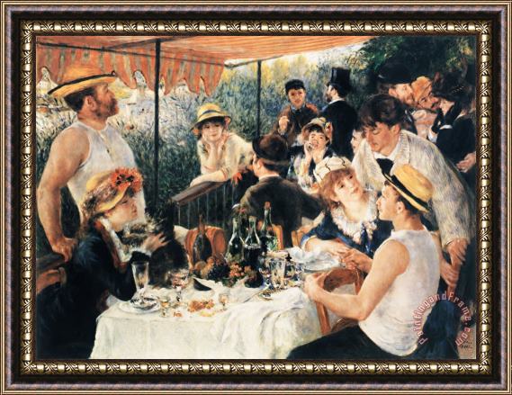 Renoir Luncheon Of The Boating Party Framed Painting