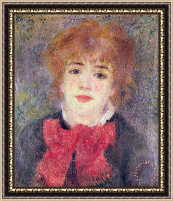 Renoir Portrait of Jeanne Samary Framed Painting