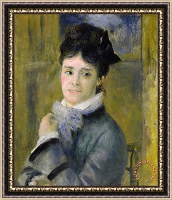 Renoir Portrait of Madame Claude Monet Framed Painting