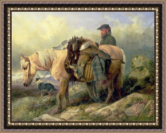 Richard Ansdell Returning from the Hill Framed Painting