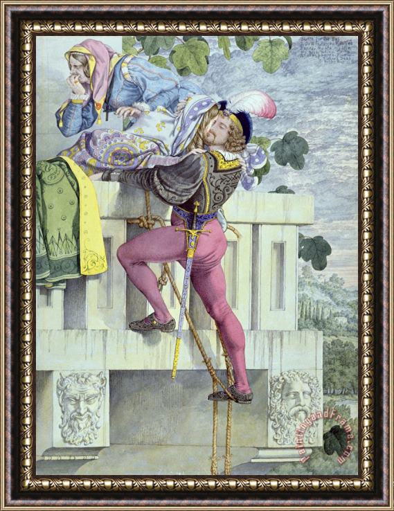 Richard Dadd Sketch For The Passions Love Framed Print