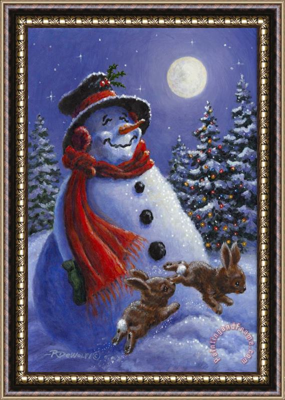 Richard De Wolfe Holiday Magic Framed Painting
