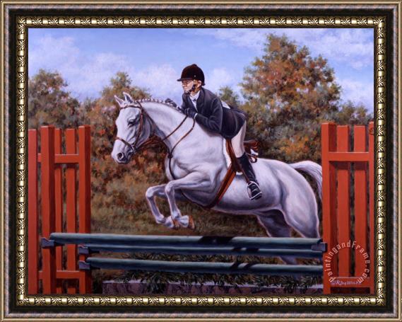 Richard De Wolfe Hunter Pony Framed Painting