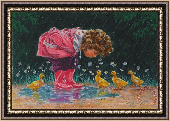 Richard De Wolfe Just Ducky Framed Painting
