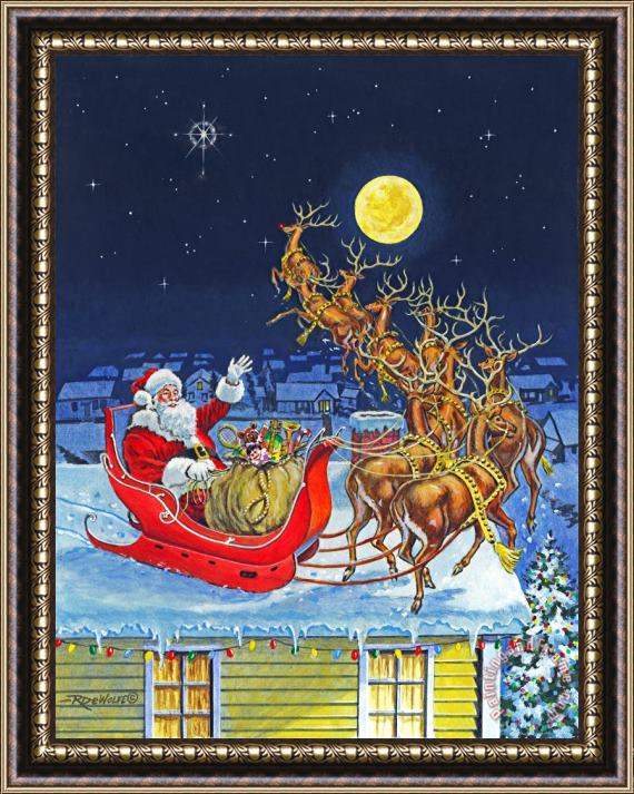 Richard De Wolfe Merry Christmas To All Framed Print